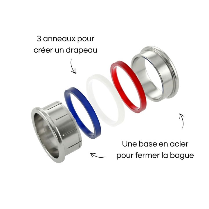 Bague interchangeable mood – Crée le drapeau de ton équipe de football préférée — Mood Collection (vue 5)