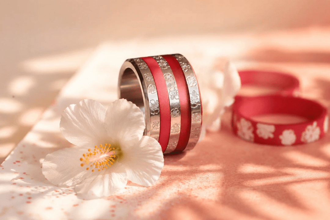 Set "Naupaka" Hibiskus graviert | Aloha