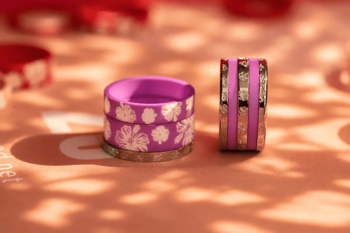 Coffret "Oahu" gravé hibiscus | Aloha