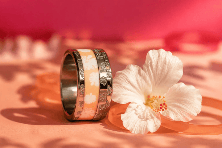 Coffret "Hilo" gravé hibiscus | Aloha