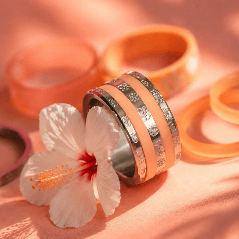 Coffret "Hilo" gravé hibiscus | Aloha