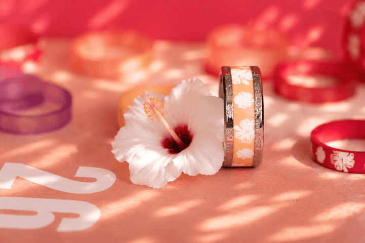 Set "Vanille" Hibiskus graviert | Aloha