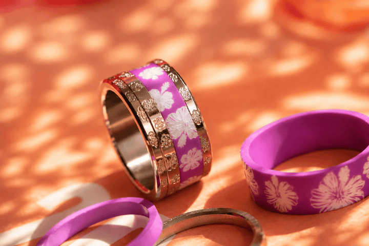 Coffret "Oahu" gravé hibiscus | Aloha