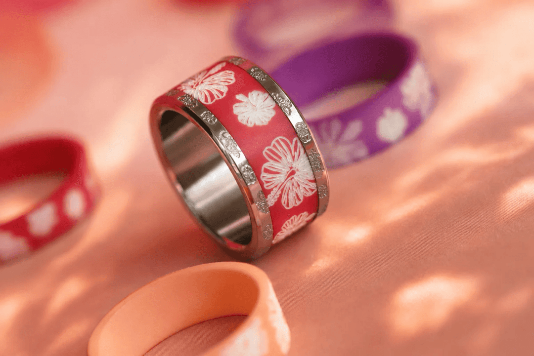 Coffret "Melia" gravé hibiscus | Aloha