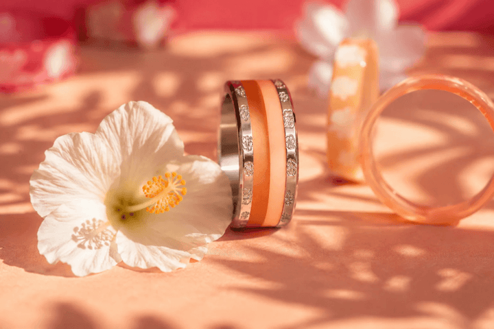 Set "Vanille" Hibiskus graviert | Aloha
