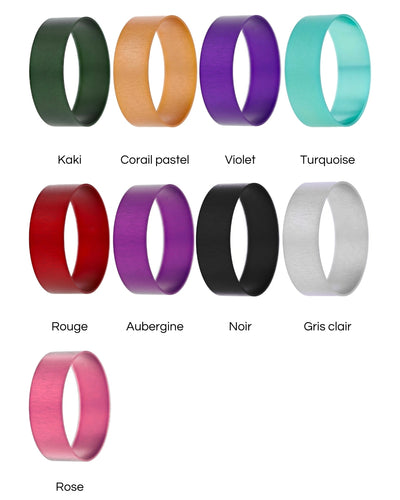 Pack de 4 inserts colorés pour bague mood, couleur à choix