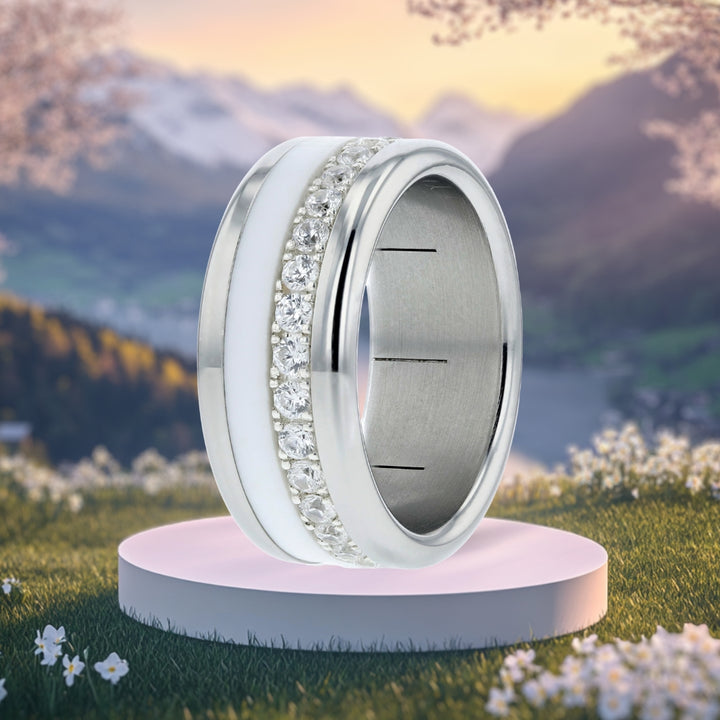 Bague mood interchangeable "Miami Beach" en argent 925 limitée à 150 exemplaires