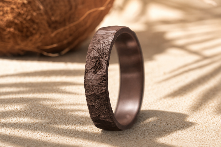 Anneau (deux tiers) "🥥Coco - Paillettes" en acier paillettes pour bague mood interchangeable