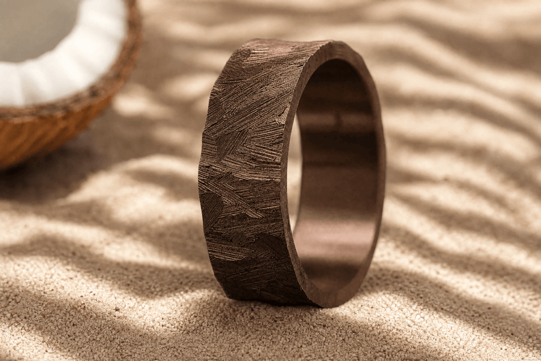 Anneau (addon) "🥥Coco - Paillettes" en acier paillettes pour bague mood interchangeable