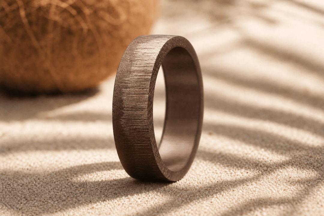 Anneau (addon) "🥥Coco - Cristal de givre" en argent pour bague mood interchangeable