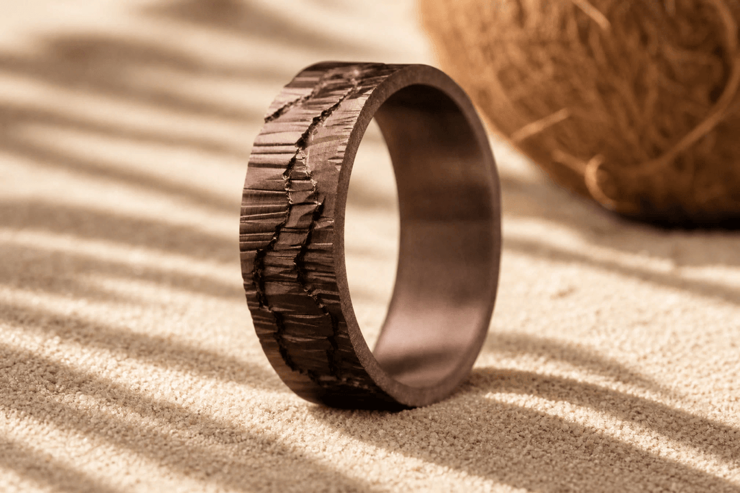 Anneau (addon) "🥥 Coco - Moab" en argent 3D pour bague mood interchangeable