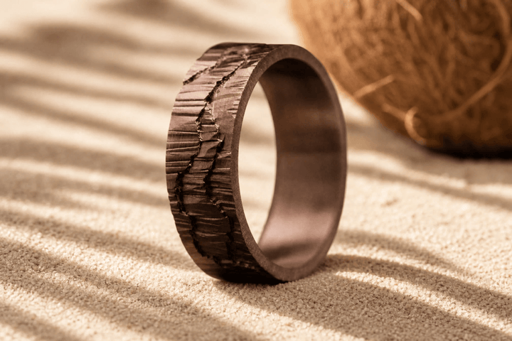Anneau (addon) "🥥 Coco - Moab" en argent 3D pour bague mood interchangeable