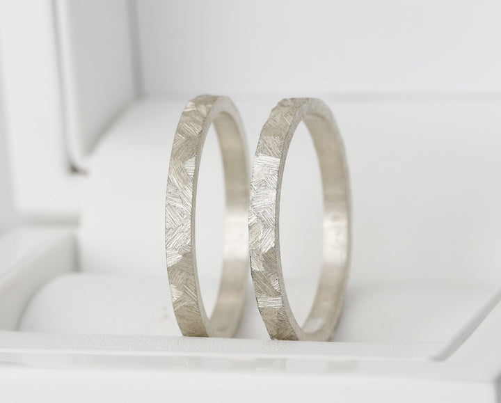 2 inner rings (medium addons) "Silver Mirage" in 925 silver - sets of March 2025