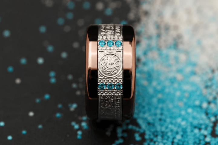 Innenring (2/3 Addon) „Flash Griechenland Nr.109 - Version 2026“ aus gespicktem Silber für den auswechselbaren mood Ring