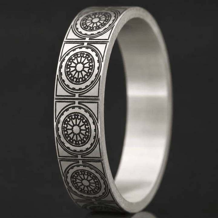 Anneau (deux tiers) "Flash Italie n°163 - 2026" en argent oxydé pour bague mood interchangeable