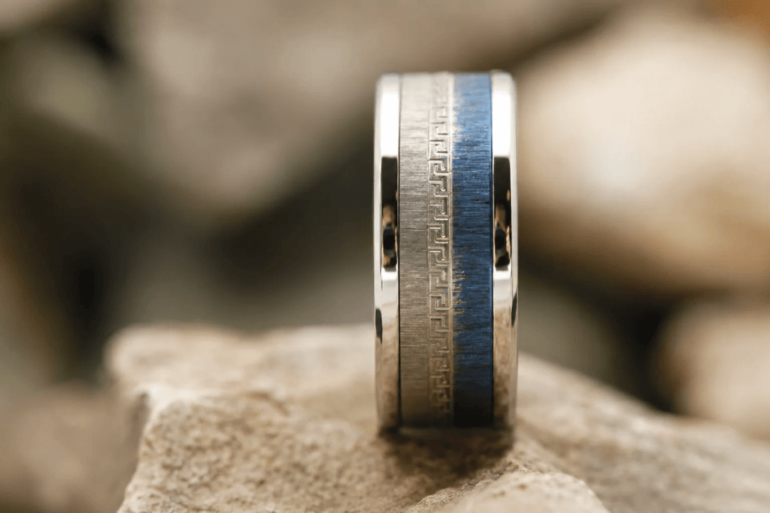 Anneau (deux tiers) "Flash Italie n°166 - 2026" en titane clawgrunge pour bague mood interchangeable