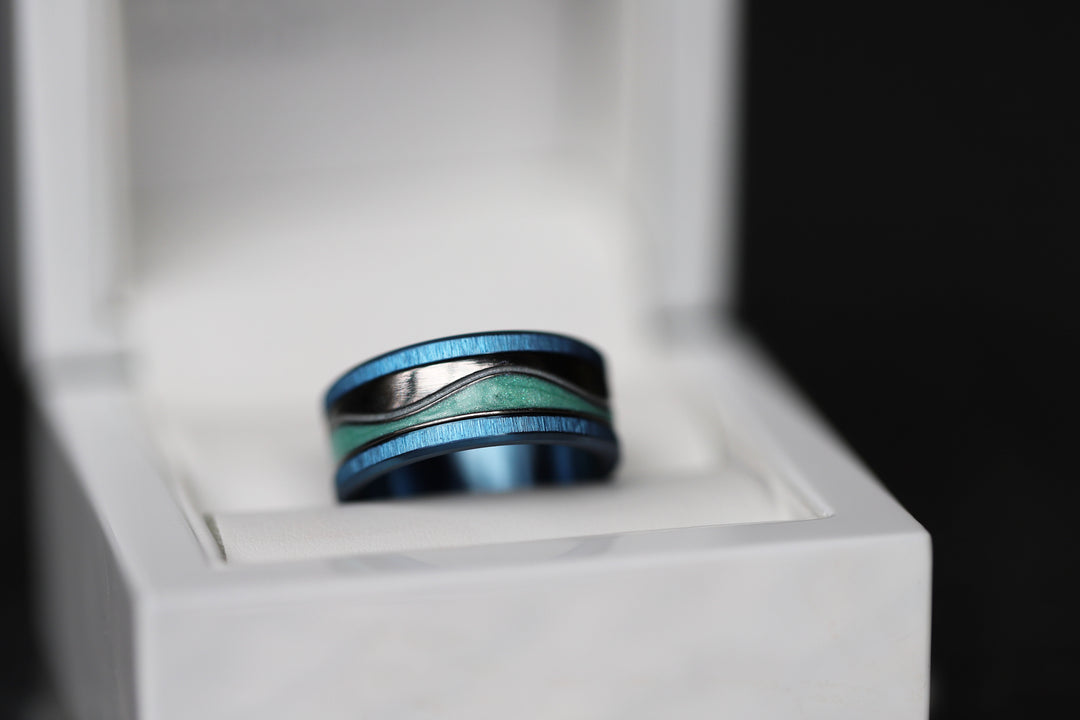 📸 Base extra small  "Bleu azur" (9mm) Finition froissée
