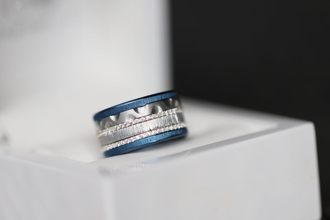 📸 Base small "Bleu azur" (11mm) Finition froissée