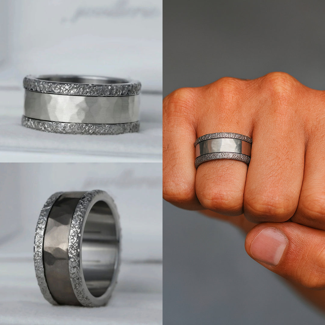 Extra Small Rock Fassung aus Edelstahl (9mm) – von 1 bis 100 nummeriert