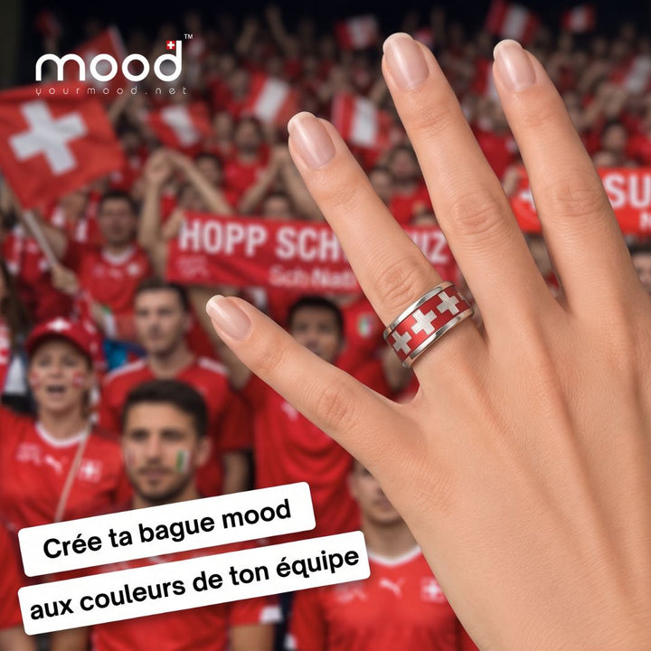 Bague interchangeable mood – Crée le drapeau de ton équipe de football préférée