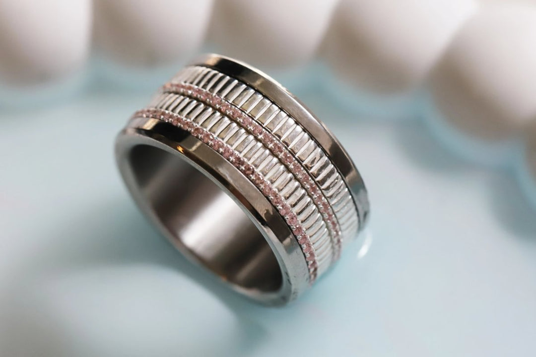 Anneau (medium) "Kaori Pure" en argent poli pour bague mood interchangeable