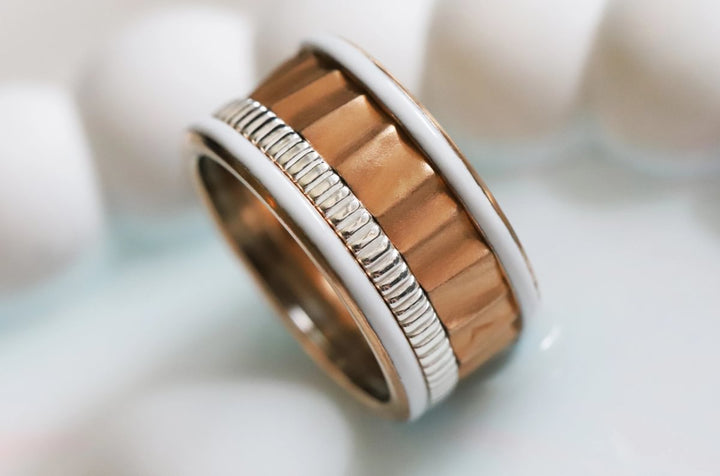Anneau (medium) "Kaori Pure" en argent poli pour bague mood interchangeable