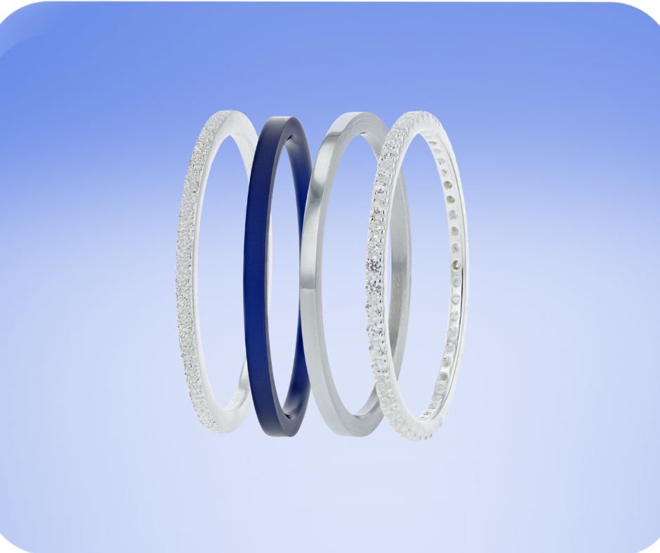 [Offre d'automne] Pack de 4 anneaux  mood "Astral mini" pour bague mood interchangeable