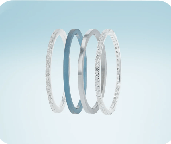 [Offre d'automne] Pack de 4 anneaux  mood "Astral mini" pour bague mood interchangeable
