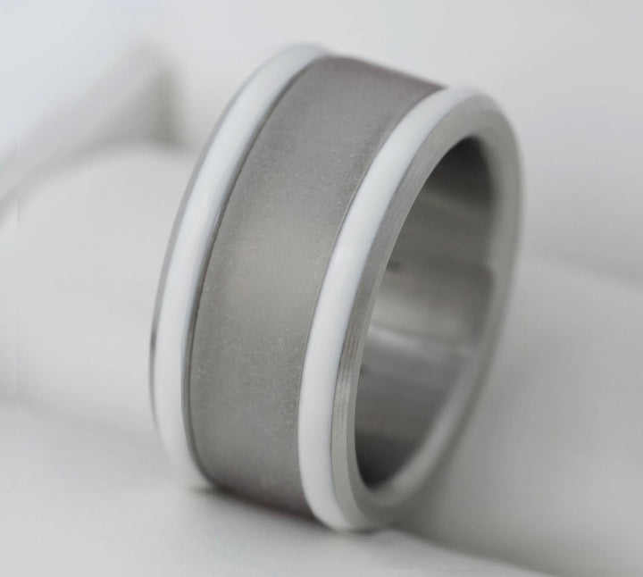 🤍 Extra Small White Base “Base 17 by Mood” – Stainless Steel with White Enamel Edges