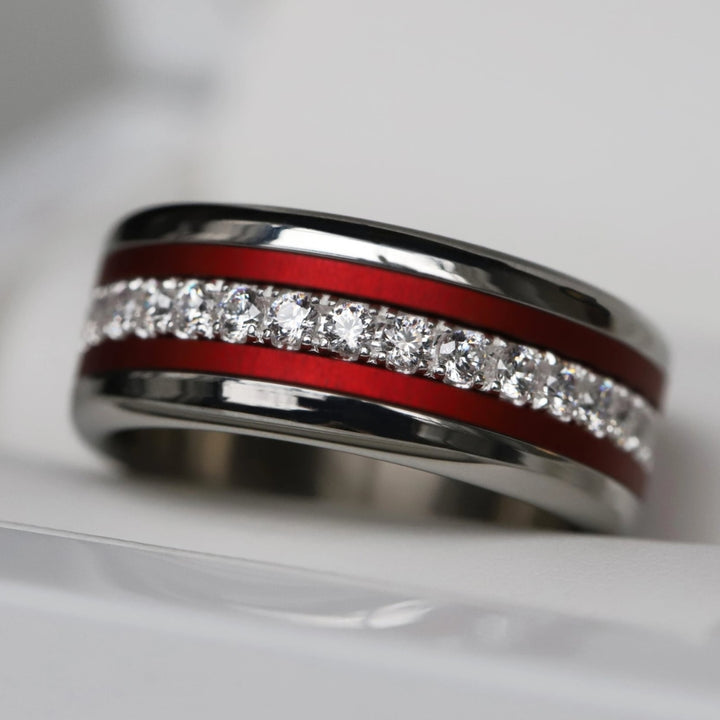 ❤️ Innenringe (2x mini Addons) aus rotem Aluminium für den auswechselbaren mood Ring