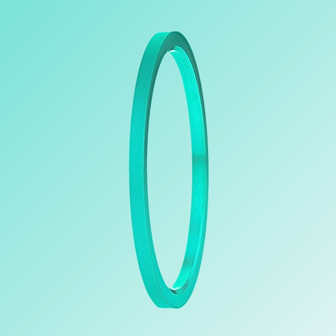 1 mini addon in turquoise aluminium, for interchangeable mood ring
