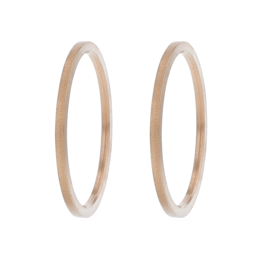 Mini wrinkled rose gold steel