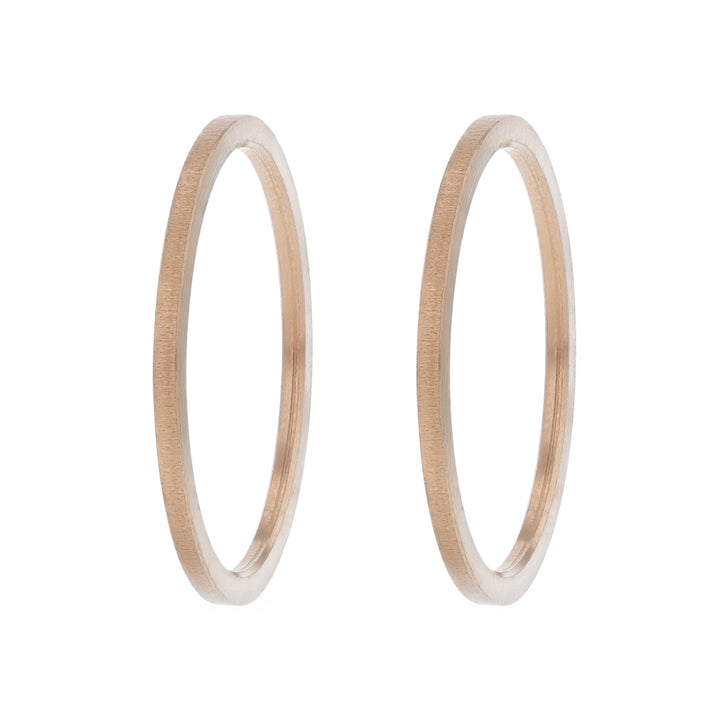 Mini wrinkled rose gold steel