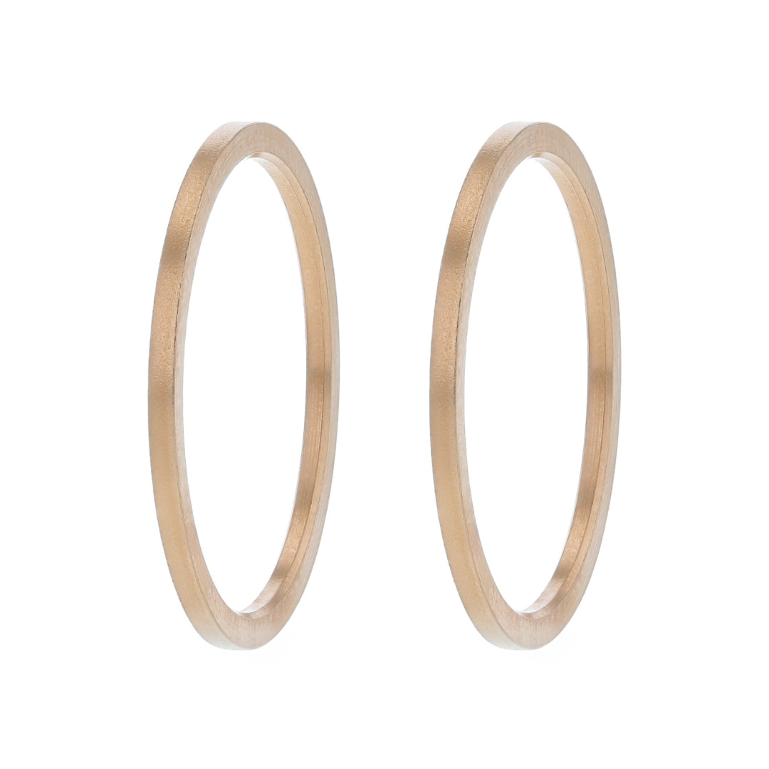 Mini staked rose gold steel