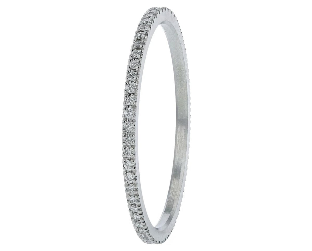 Mini addon en acier serti de diamants blancs 0.9mm