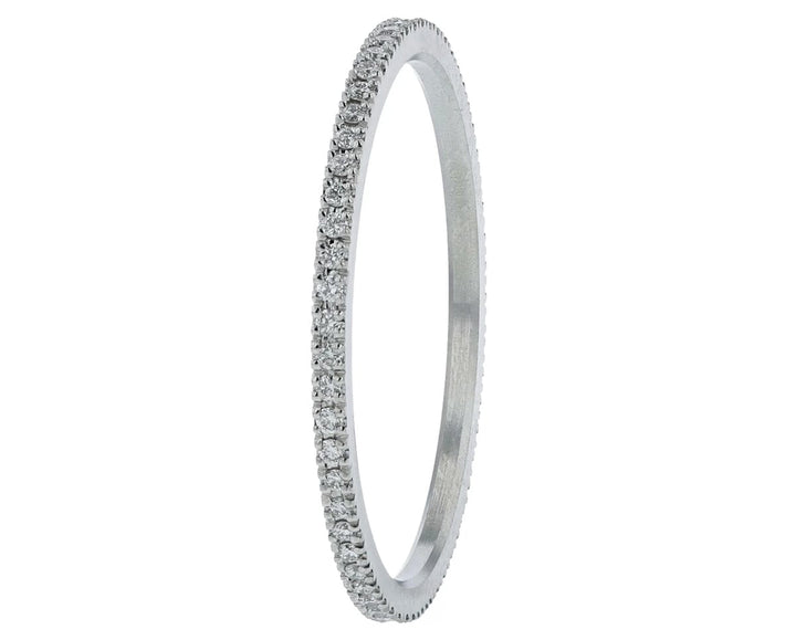 Mini addon en acier serti de diamants blancs 0.9mm