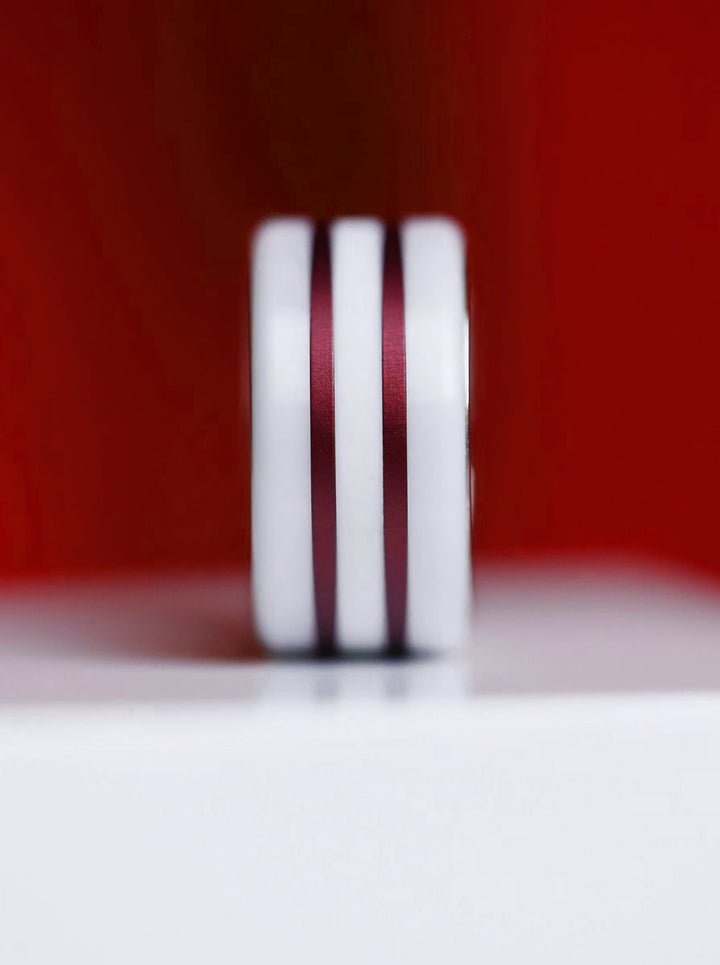 ❤️ Anneaux (2x minis) en aluminium rouge pour bague mood interchangeable