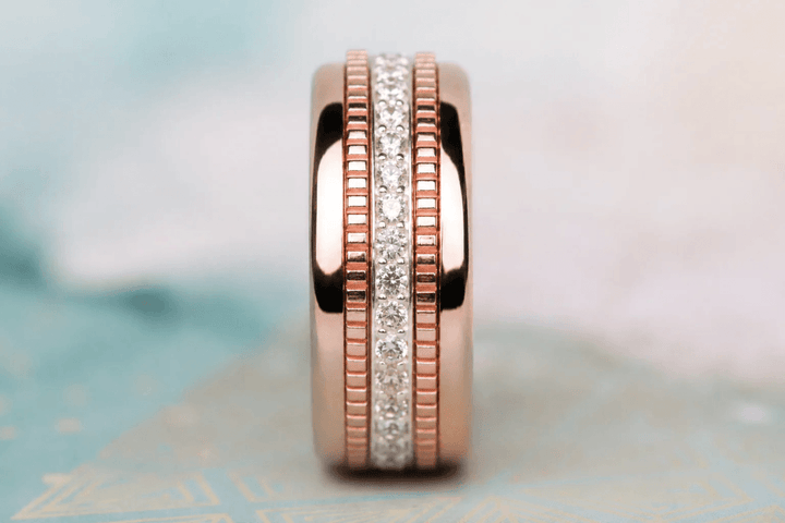 Mini « Kaori Rose » en argent rose gold