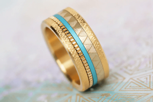 Mini « Kaori Soleil » en argent yellow gold