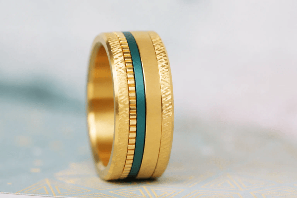 Mini « Kaori Soleil » en argent yellow gold