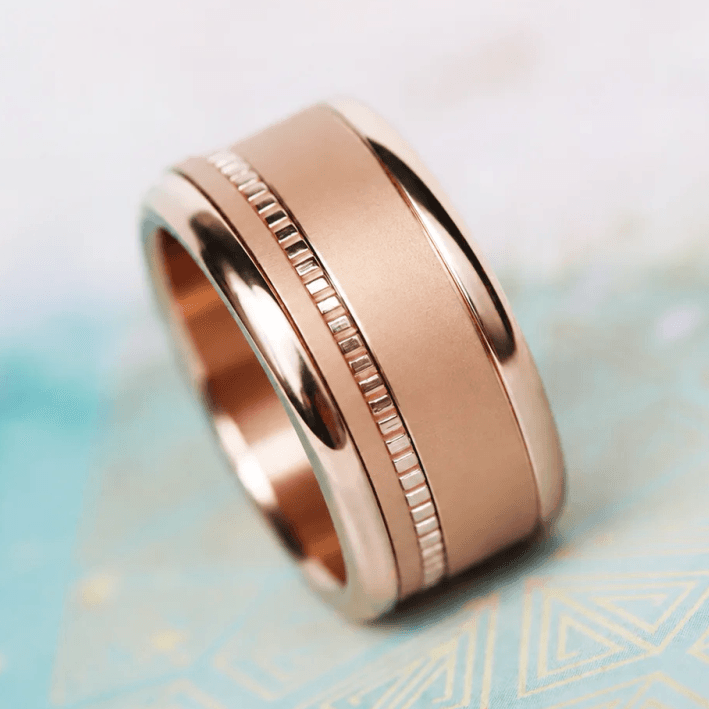 Mini « Kaori Rose » en argent rose gold