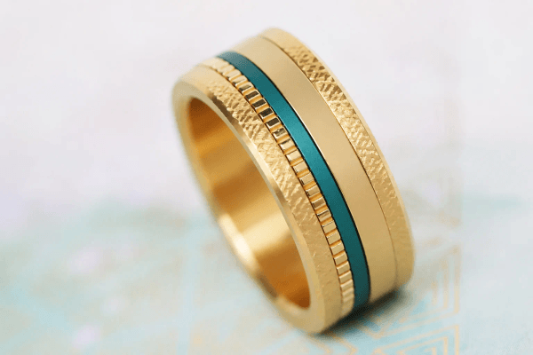 Mini « Kaori Soleil » en argent yellow gold