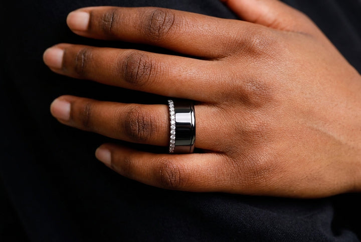 🩶 Anneau (addon) en acier pour bague mood interchangeable