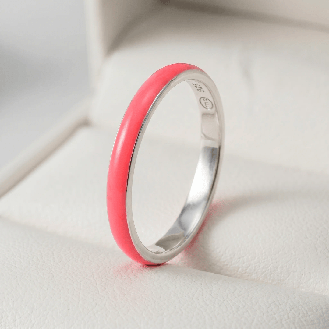 Anneau (medium) "Pop Candy" en argent pour bague mood interchangeable