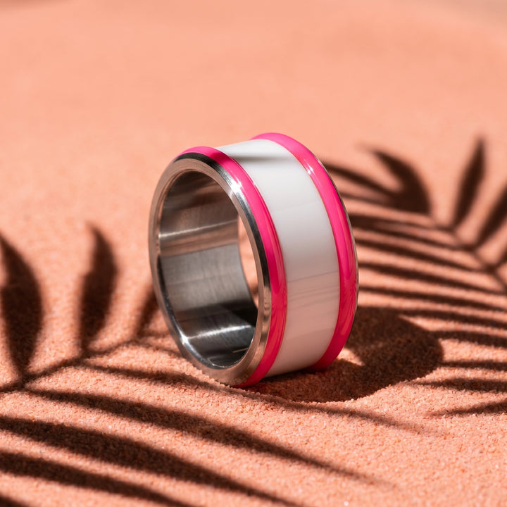 Base small "Pop Candy" en acier carrée pour bague mood interchangeable