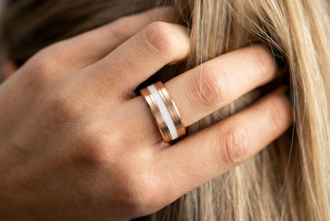 🩶 Anneaux (pack de 2 minis) en acier pour bague mood interchangeable