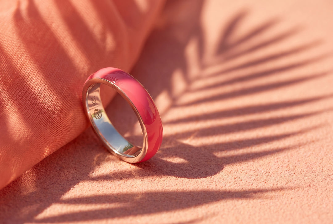 Anneau (deux tiers) "Pop Candy" en argent pour bague mood interchangeable