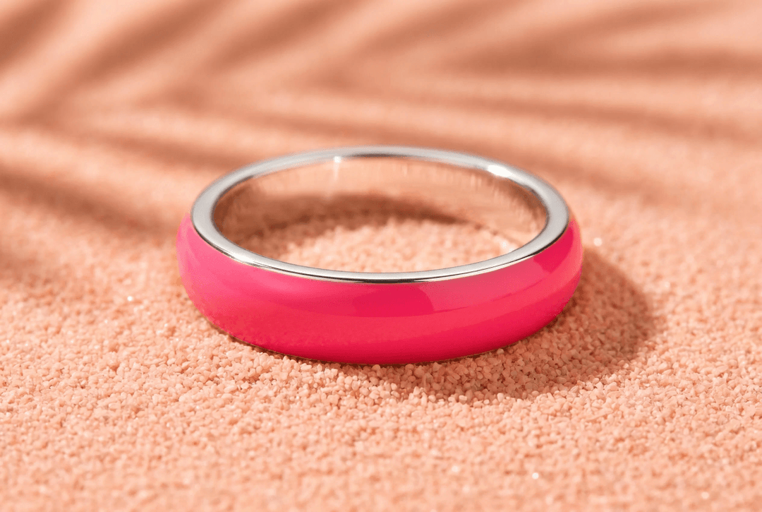 Anneau (deux tiers) "Pop Candy" en argent pour bague mood interchangeable