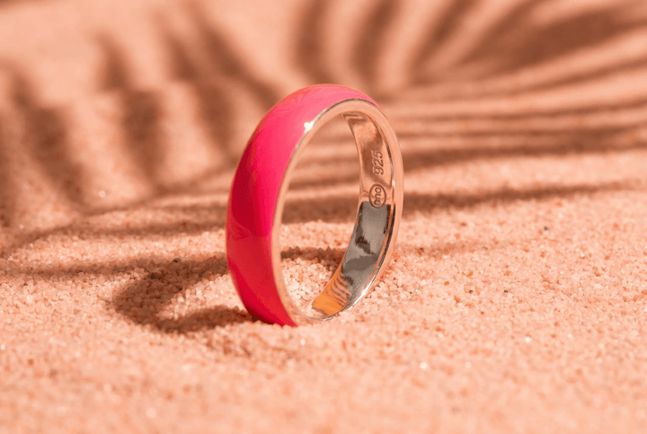 Anneau (deux tiers) "Pop Candy" en argent pour bague mood interchangeable