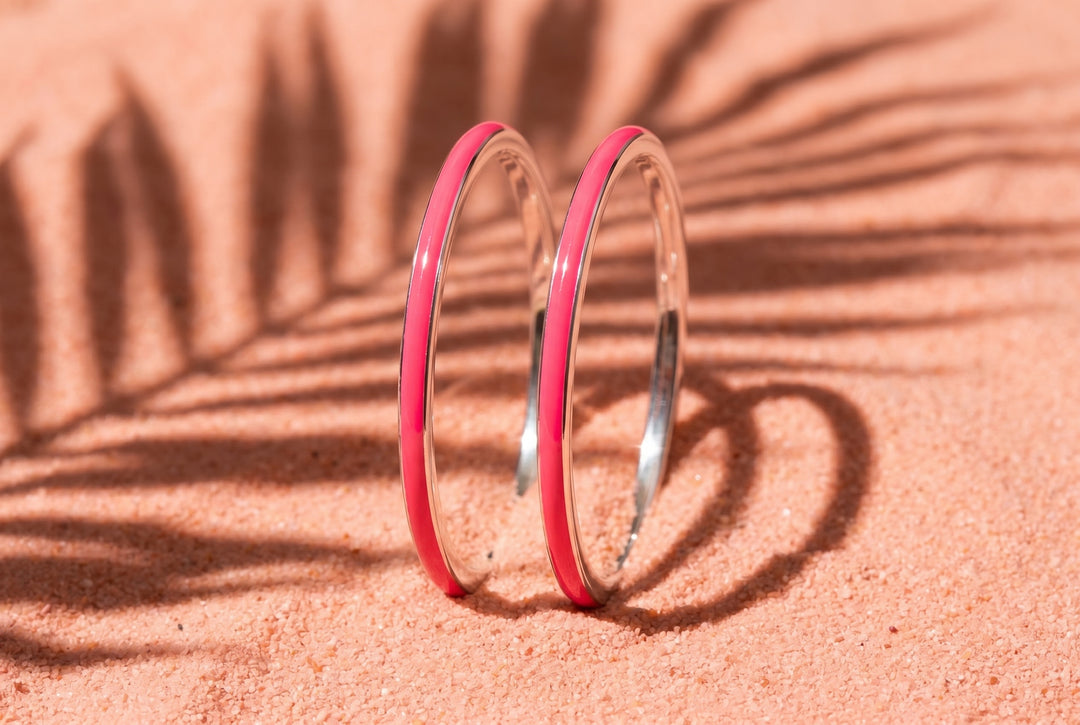 Anneau (2 minis) "Pop Candy" en argent pour bague mood interchangeable